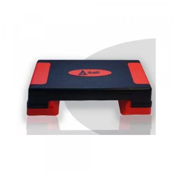 Electrobot Aerobic Step Platform, Screw Free Design, Workout Deck with Adjustable Riser Height (Red &amp; Black)
