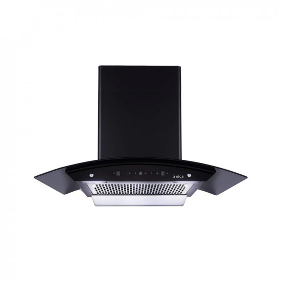 Elica 90 cm 1200 m3 hr Filterless Auto Clean Chimney with 15 Years Warranty WDFL 906 HAC LTW MS NERO