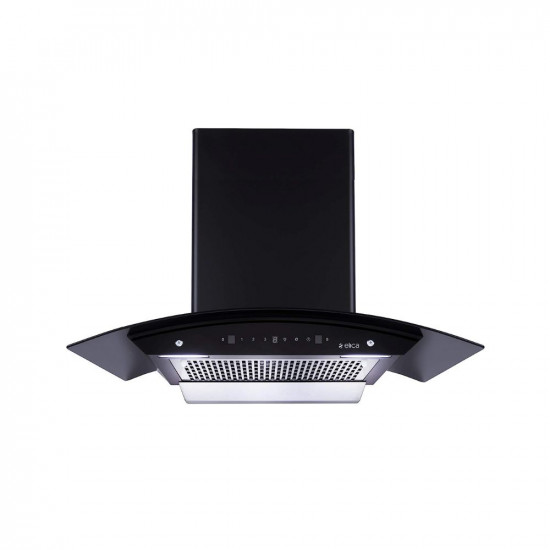 Elica 90 cm 1200 m3/hr Filterless Auto Clean Chimney with 15 Years Warranty (WDFL 906 HAC LTW MS NERO, Touch + Motion Sensor Control, Black)