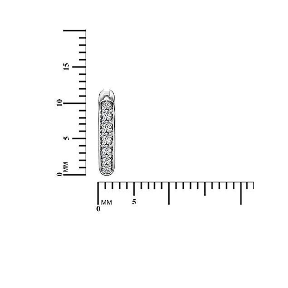 ELOISH 92.5 Sterling Silver Nose Ring for Women. 92.5% Pure Silver CZ Studded Nose Ring for Girls (CZNOSERINGSILVER)