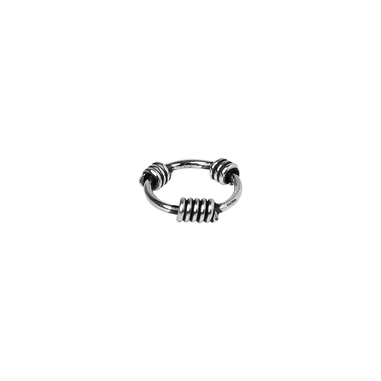 ELOISH 92.5 Sterling Silver Nose Rings for Women. 92.5% Pure Silver Nose Ring for Girls (SILVER ORNAMENTS : 0.100 GRAMS) (7MM SMALL DIAMETER)