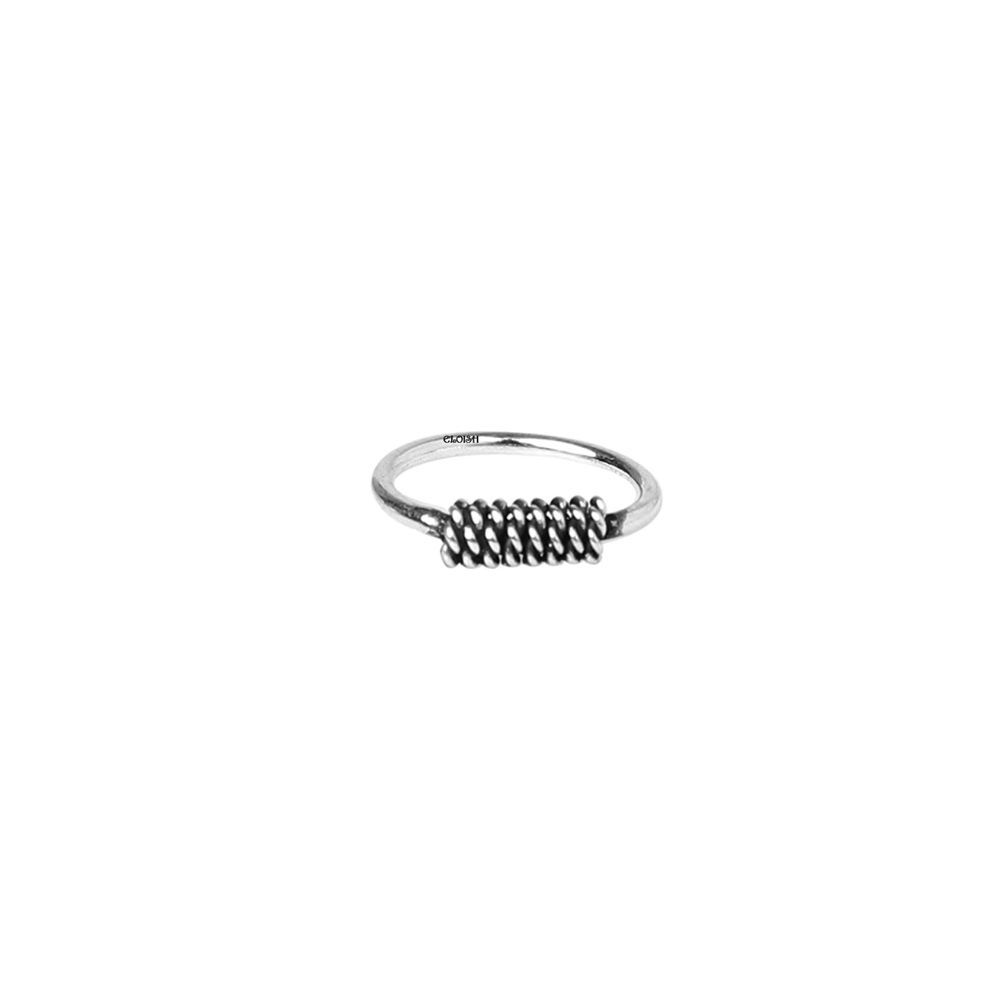 ELOISH 92.5 Sterling Silver Nose Rings for Women. 92.5% Pure Silver Nose Ring for Girls (SILVER ORNAMENTS : 0.200 GRAMS) (7MM SMALL DIAMETER)