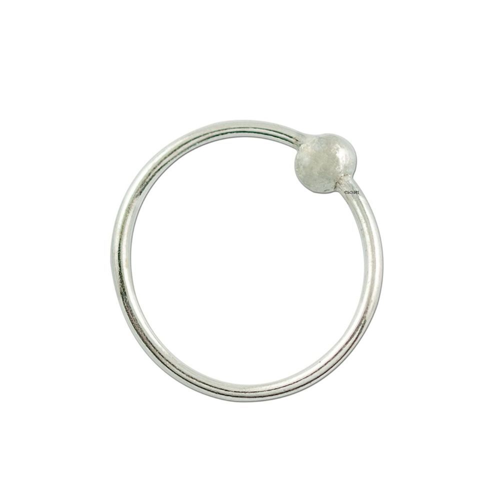 ELOISH Casual 925 Sterling Silver Nose Ring for Women and Girls (Silver Ornaments : 0.100 Grams)