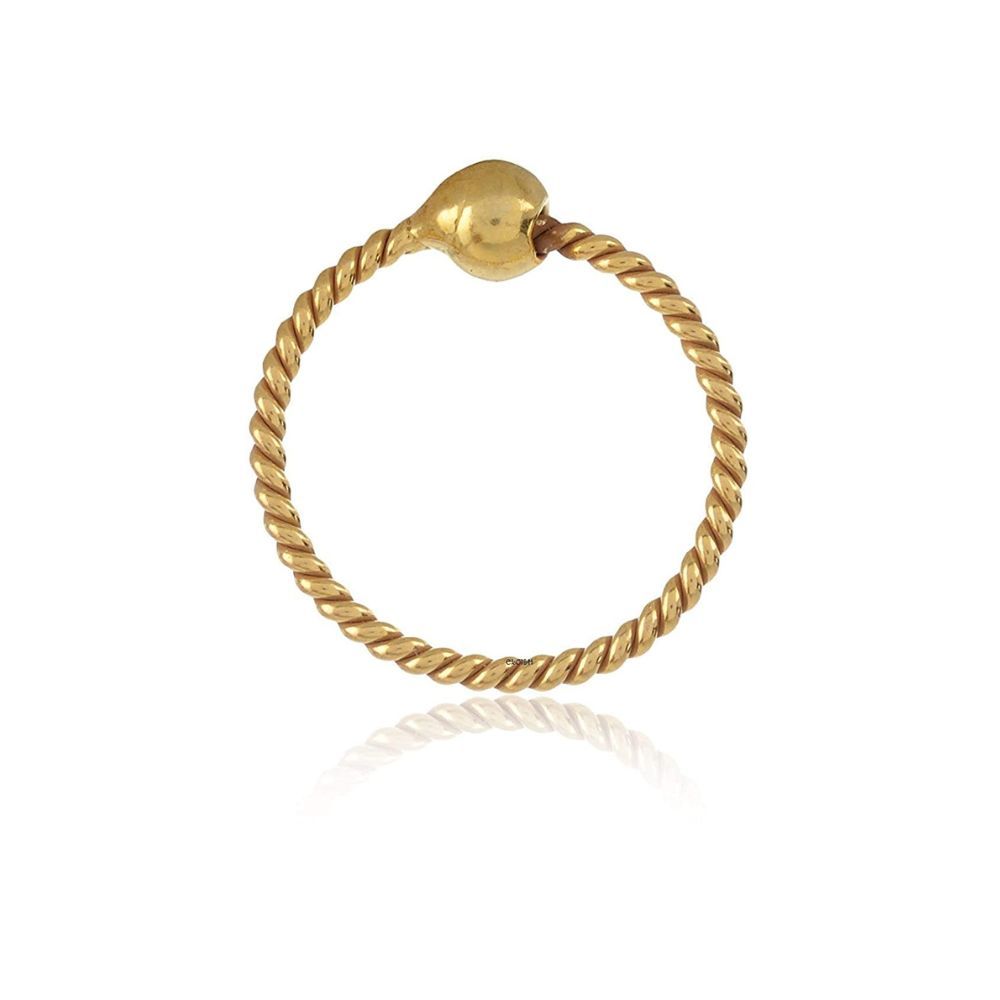 ELOISH Gold Nose Ring for Women. Ball Shinny Gold Nose Ring for Girls.(LIPTITARGOLDNOSERINGBALL)