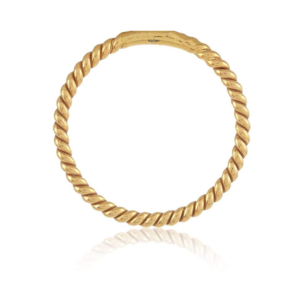 ELOISH Gold Nose Ring for Women Shinny Gold Nose Ring for Girls.(LIPTITARGOLDNOSERING)