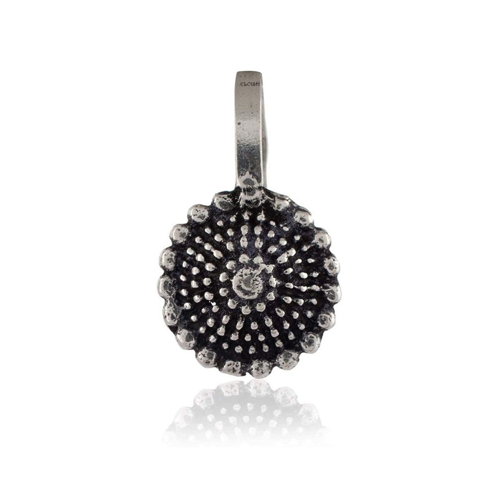 ELOISH Oxidised 925 Silver Sterling Silver Nose Ring/Pin without Piercing for Women