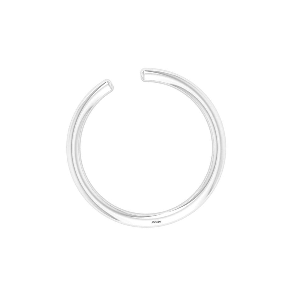 ELOISH Pure 925 Sterling Silver Nose Ring for Women and Girl's (SILVER ORNAMENTS : 0.100 GRAMS)