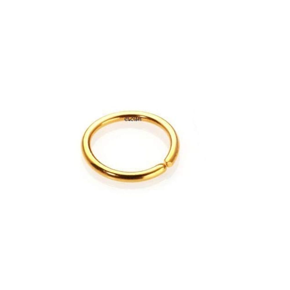 ELOISH Simple Plain Gold Nose Ring for Women