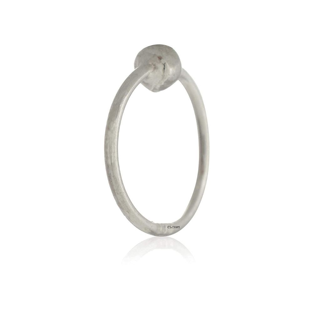 ELOISH Sterling-Silver Ball Nose Ring for Women