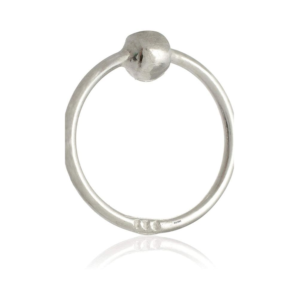 ELOISH Sterling-Silver Ball Nose Ring for Women