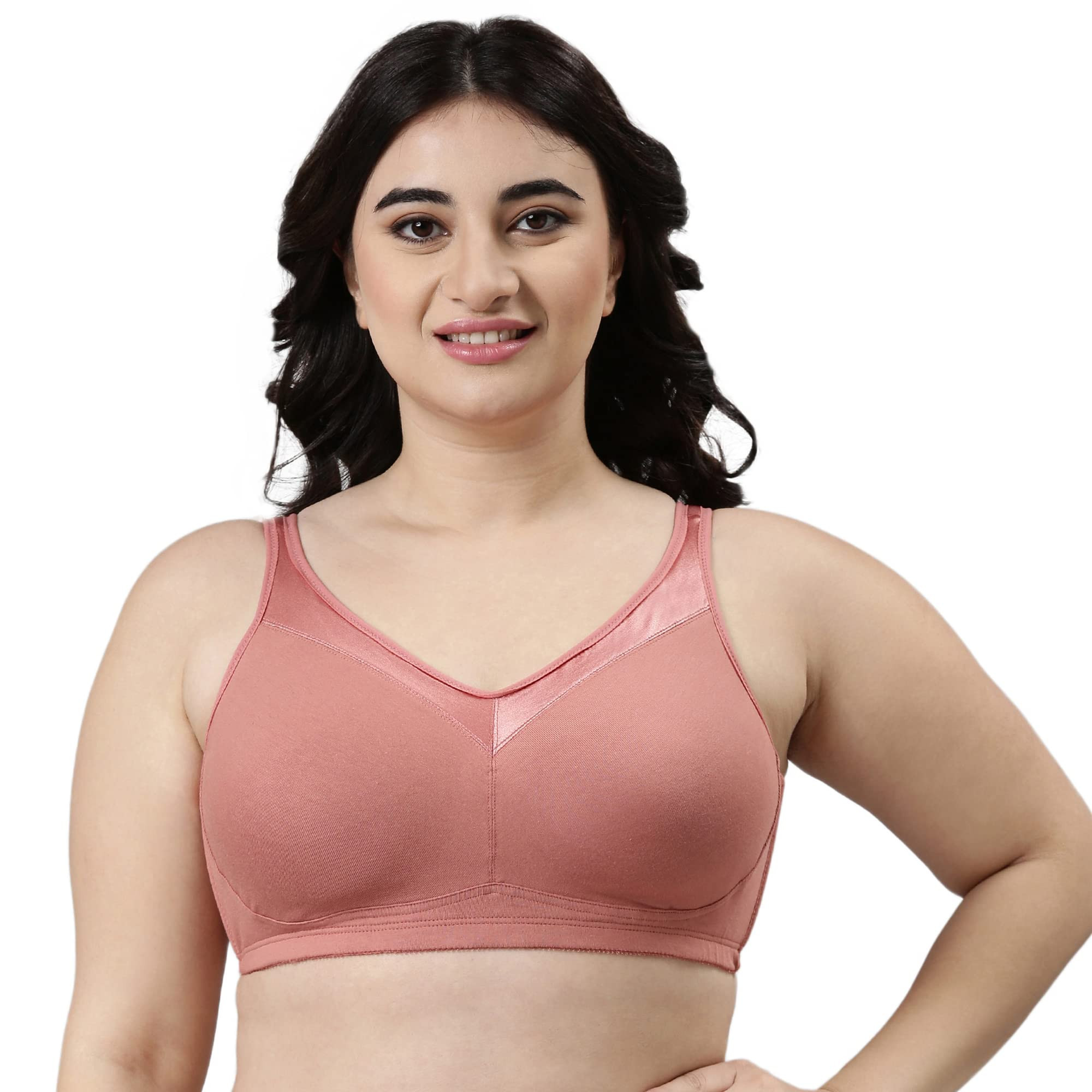 Enamor A112 Full Support Minimizer Cotton Bra For Women Non-Padded,  Non-Wired & Full Coverage
