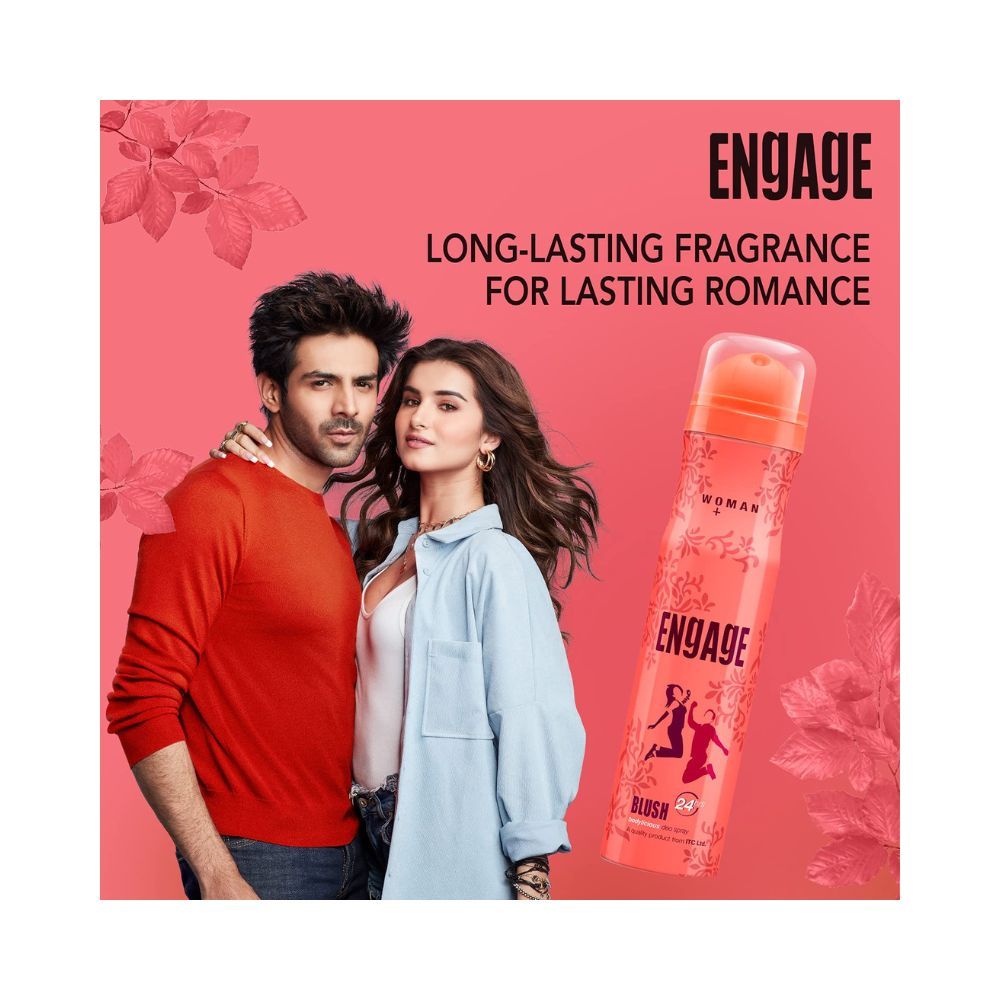 Engage Blush Deodorant For Women, 150ml / 165ml