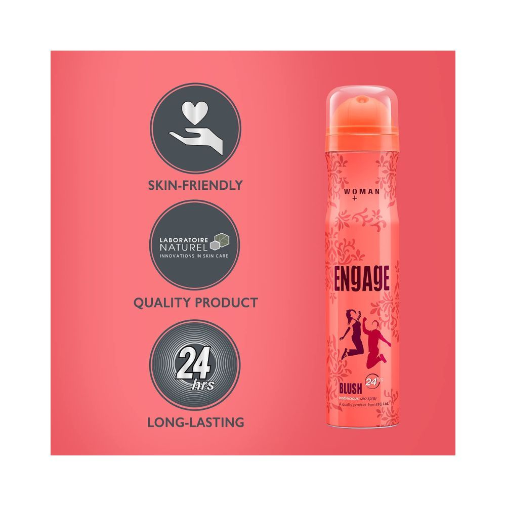 Engage Blush Deodorant For Women, 150ml / 165ml