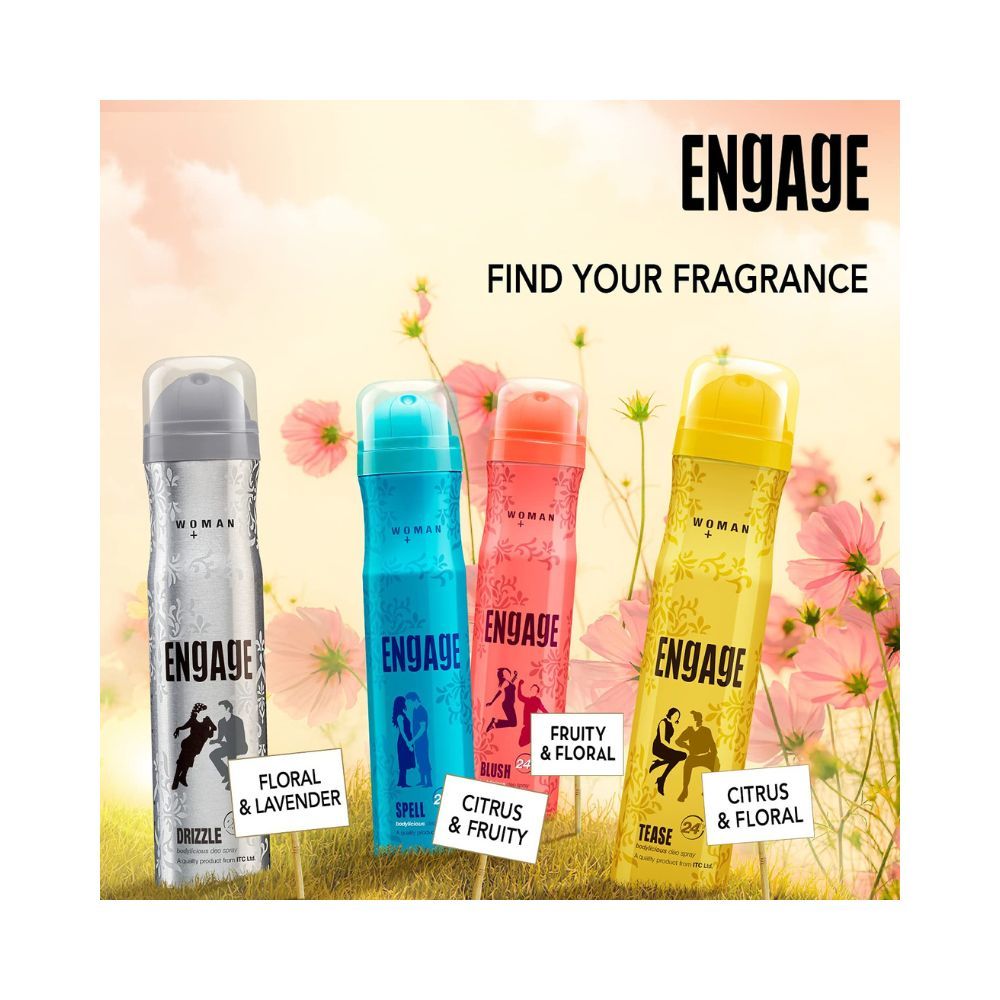 Engage Blush Deodorant For Women, 150ml / 165ml