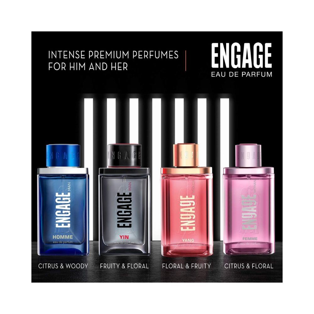 Engage Femme EDP Perfume for Women 90ml, Citrus and Floral, Premium Long Lasting Fragrance, Skin Friendly, Everyday Fragrance