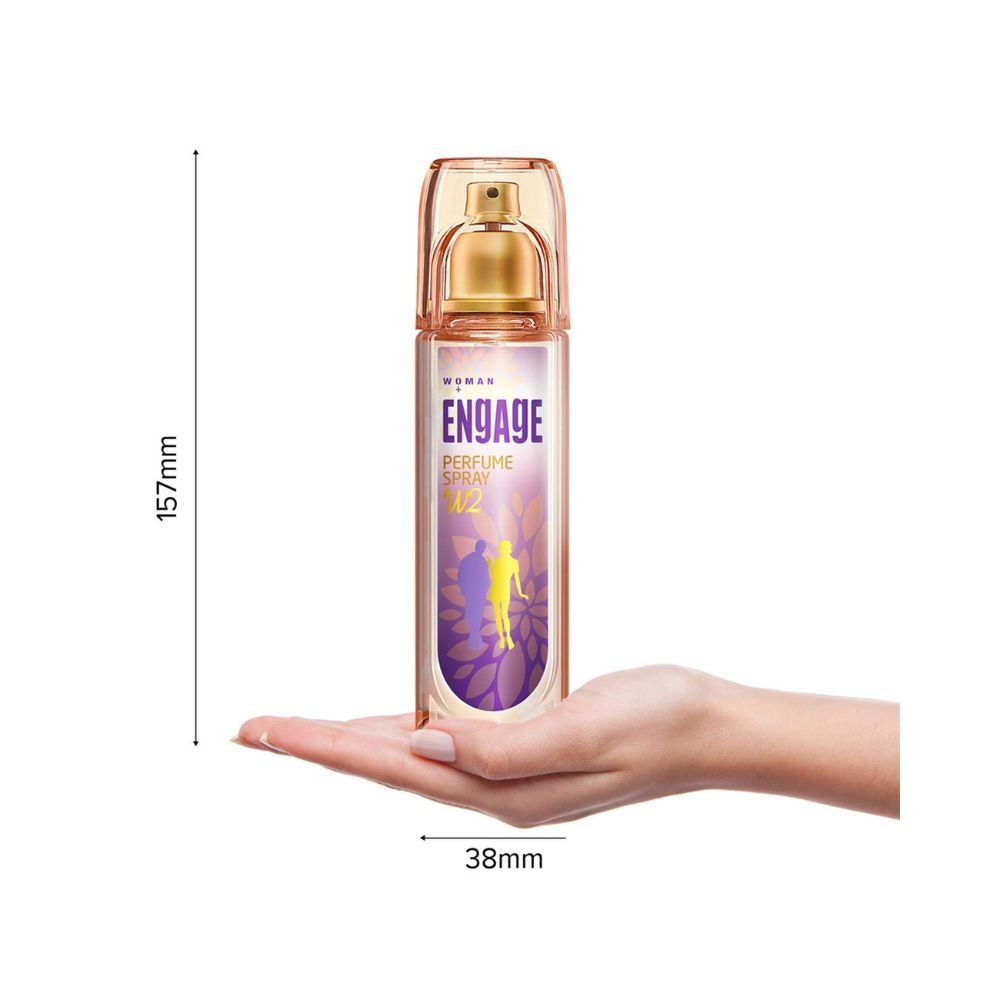 Engage W2 Perfume Spray For Women, Floral and Fruity, Skin Friendly, 120ml
