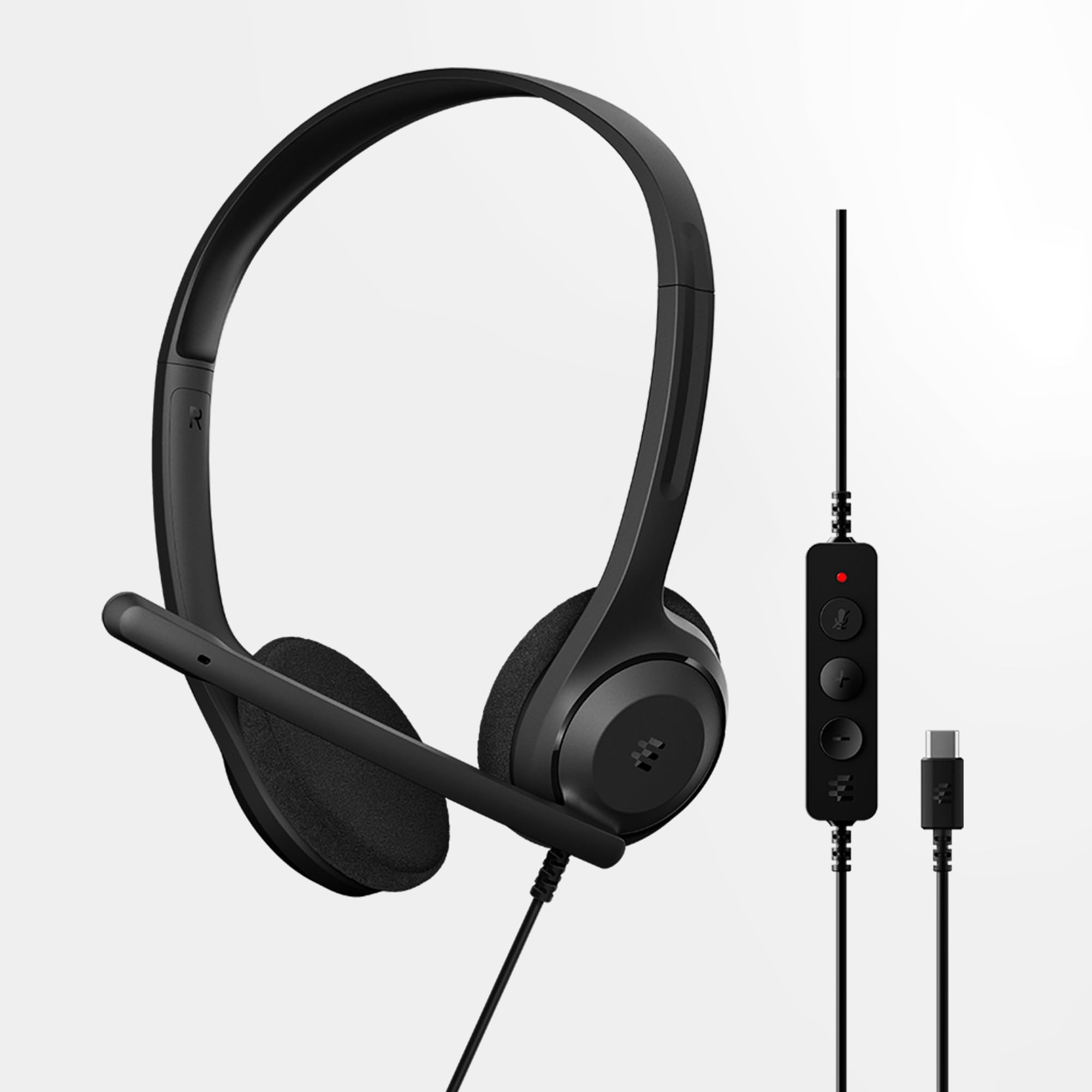 EPOS C1 High-Fidelity USB-C Wired Headset - Crystal-Clear Audio Quality Exceptional Noise Reduction Mic Ergonomic Design for Extended Wear Chromebook Certified for Seamless Integration