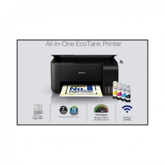 Epson EcoTank L3252 Wi Fi All in One Ink Tank Printer Black