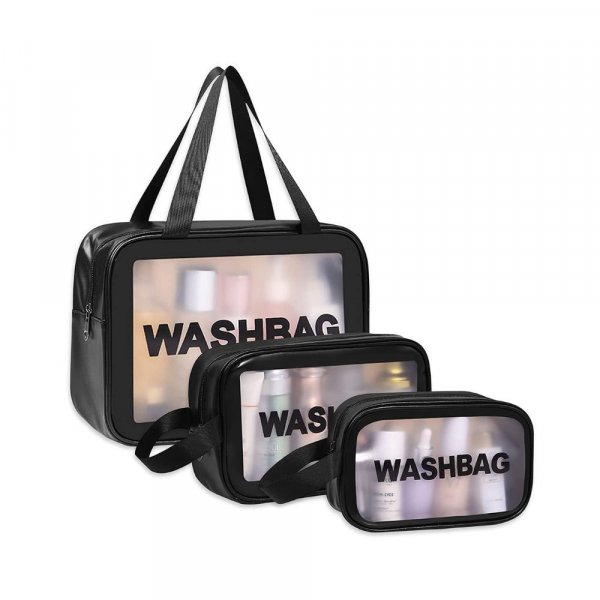 ERHETUS Multi-functional Makeup Pouch for Women | Waterproof PVC Cosmetic Bags for Girls | Toiletry Storage Wash Bag