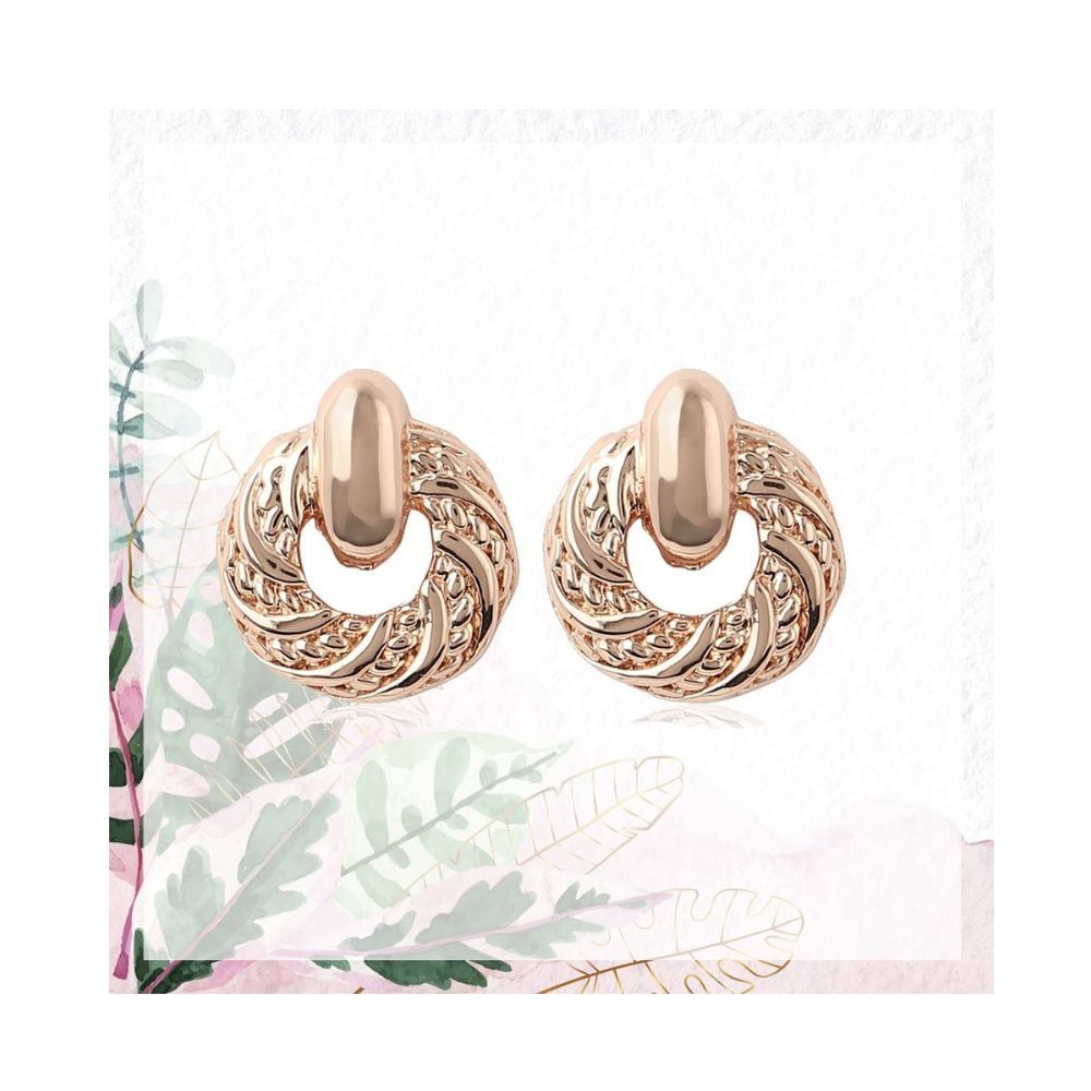 Estele Gold Plated Stud Earrings For Women