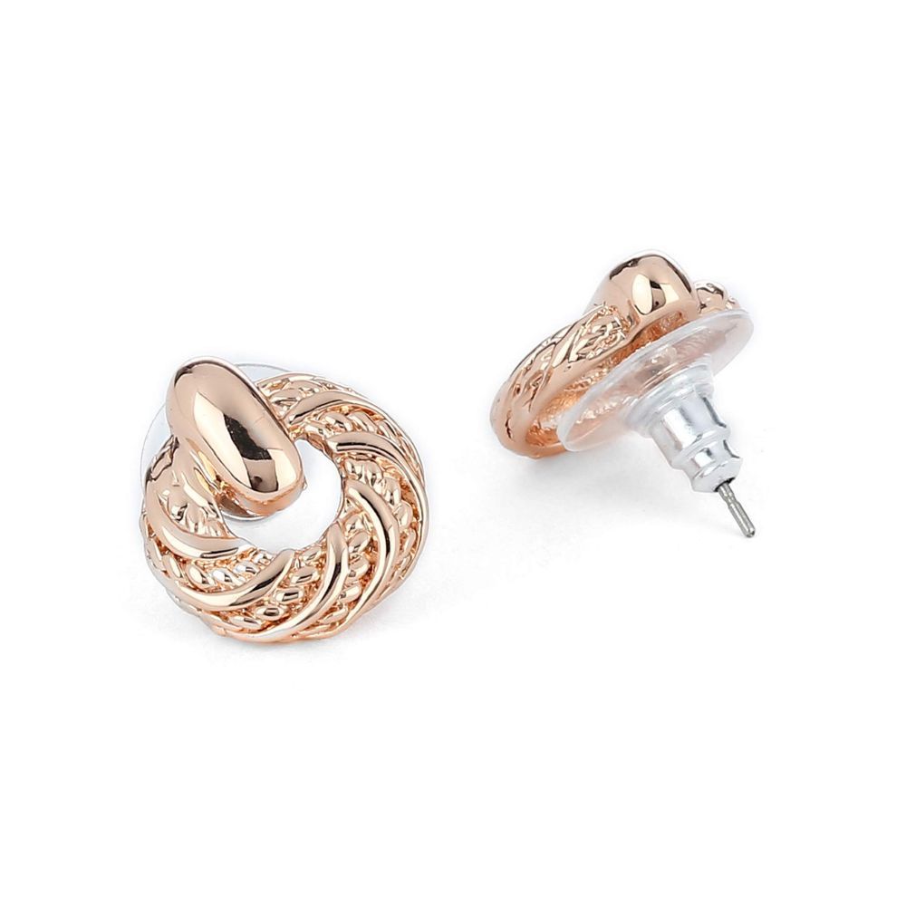 Estele Gold Plated Stud Earrings For Women