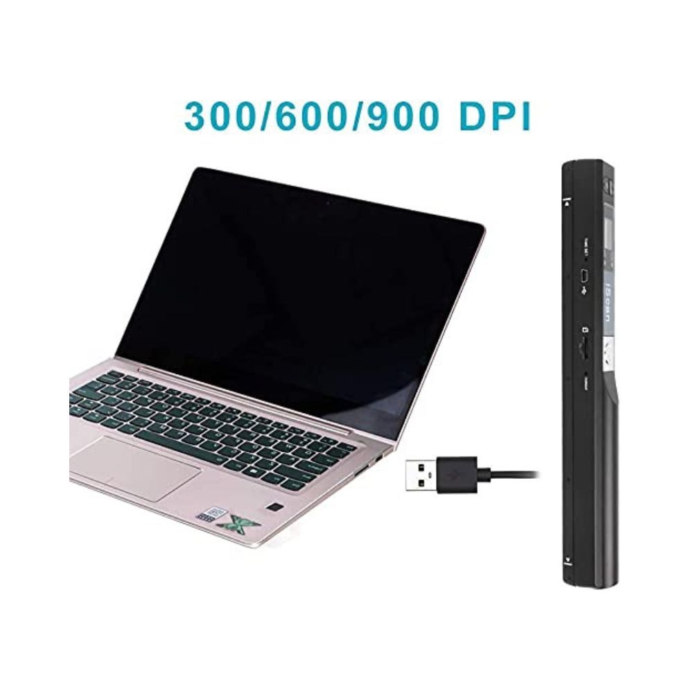 Etzin Portable Scanner iSCAN 900 DPI A4 Document Scanner Handheld for Business