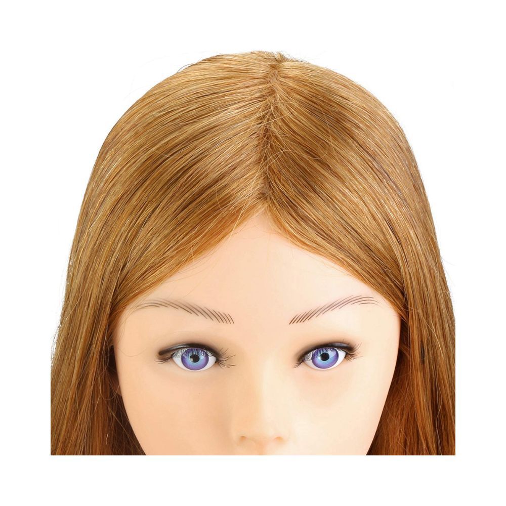 Euphoria Real Human Hair Dummy for Hair Cutting & Styling Practice ( Blonde ) Hair Length: 28 inches