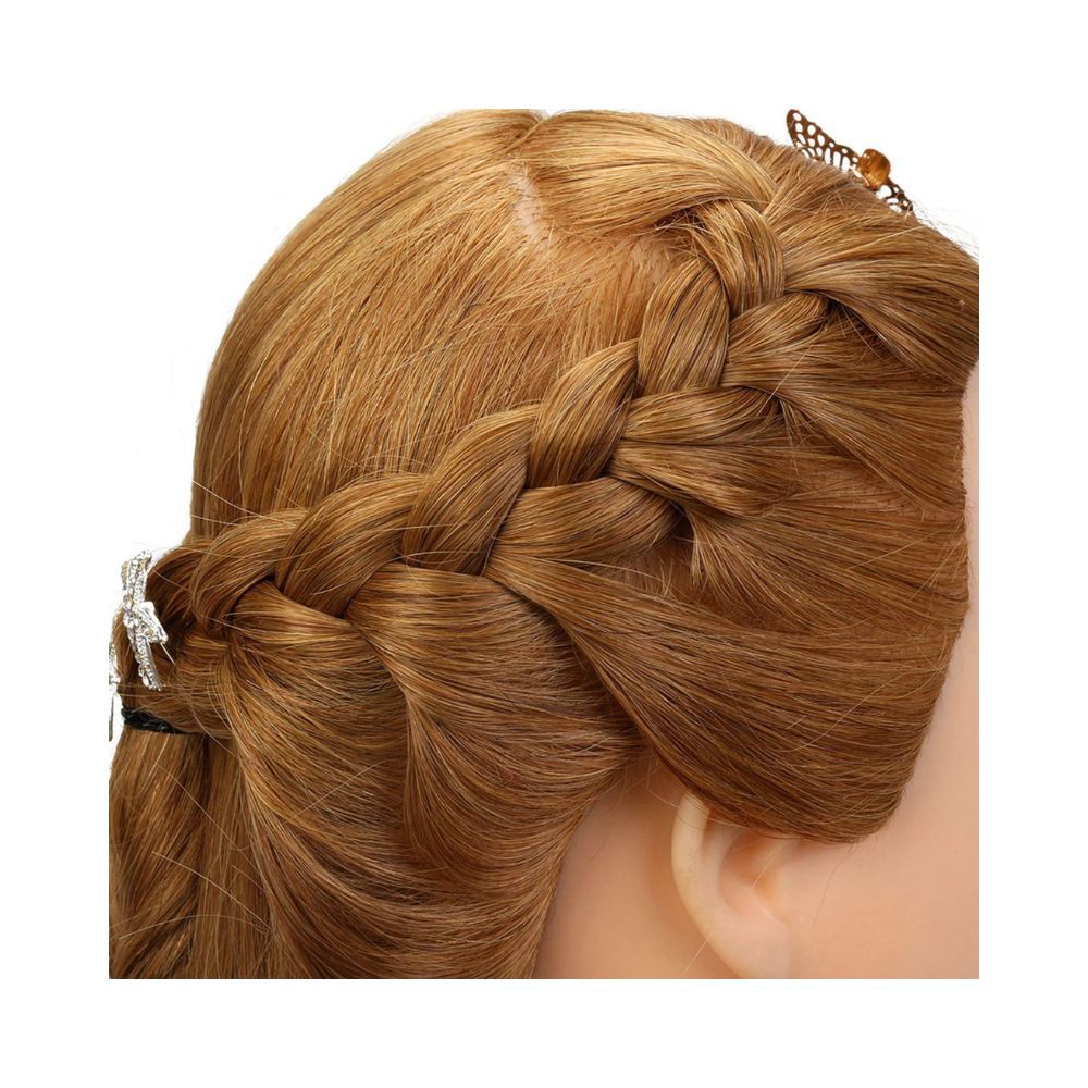 Euphoria Real Human Hair Dummy for Hair Cutting & Styling Practice ( Blonde ) Hair Length: 28 inches