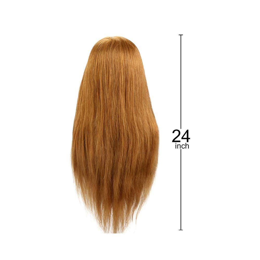 Euphoria Real Human Hair Dummy for Hair Cutting & Styling Practice ( Blonde ) Hair Length: 28 inches
