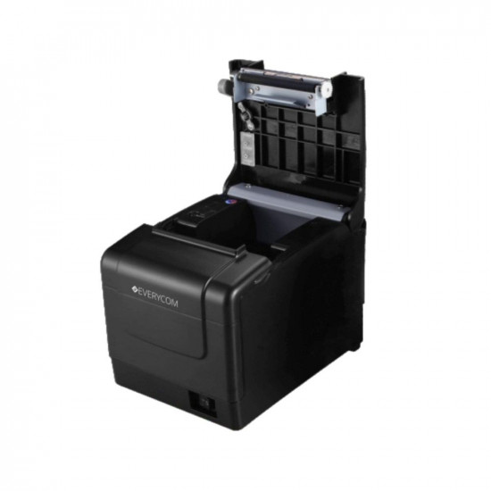 Everycom EC-901 80mm | 3 Inches USB+LAN Interface Thermal POS Receipt Printer (AUTO Cutter, Black)