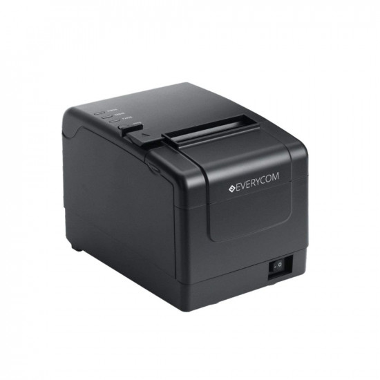 Everycom EC-901 80mm | 3 Inches USB+LAN Interface Thermal POS Receipt Printer (AUTO Cutter, Black)