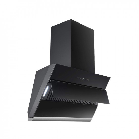 Faber 60 cm 1350 m³/HR Auto-Clean Angular Kitchen Chimney (Hood Zenith FL SC AC BK 60, Filterless Technology, Touch Control, Black)