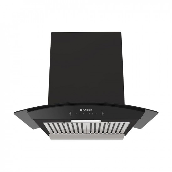 Faber 60 cm 1500 m³/hr Autoclean Kitchen Chimney, 12Yr Warranty on Motor(2Yr Comprehensive), Autoclean Alarm, Mood L |Made in India(HOOD PRIMUS PLUS ENERGY IN HCSC BK 60,Touch & Gesture Control,Black)