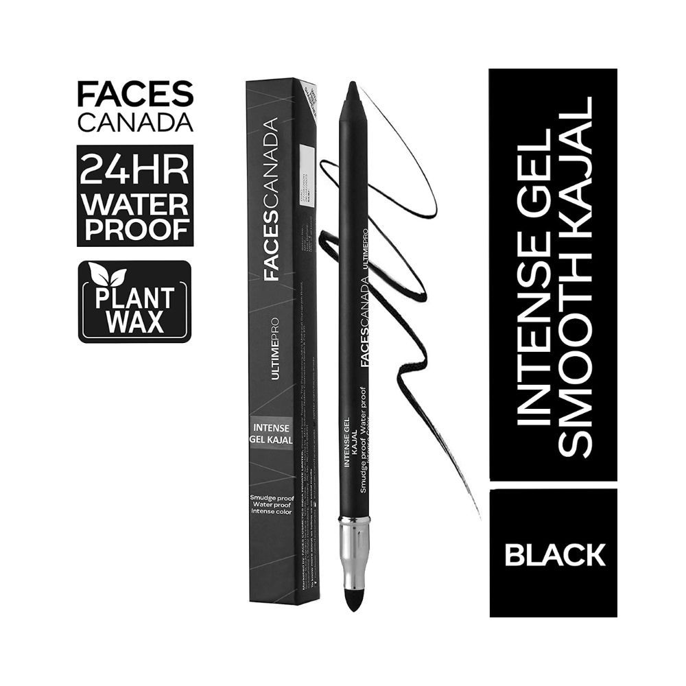 Faces Canada Ultime Pro Intense Gel Kajal 1.2 g With Free Sharpener