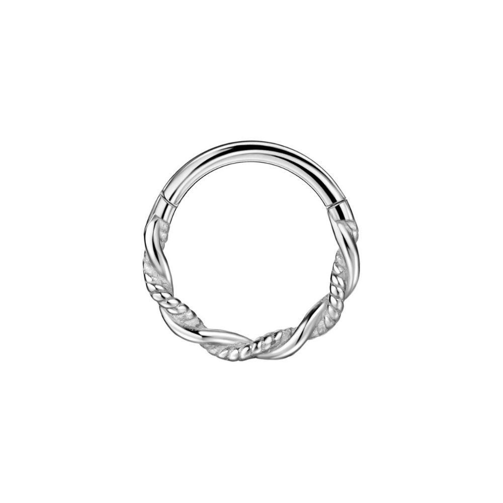 FANSING 18g 8mm Nose Rings for Women 316L Surgical Steel Nose Hoop 18 Gauge Pierced Rings