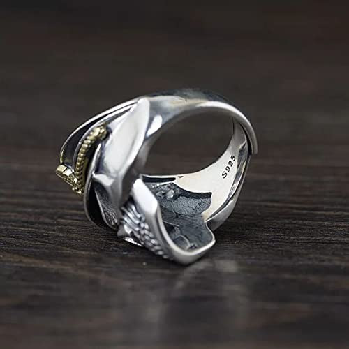 Stylish Silver Black Ring Stainless Steel Silver Plated Ring For Men Boys