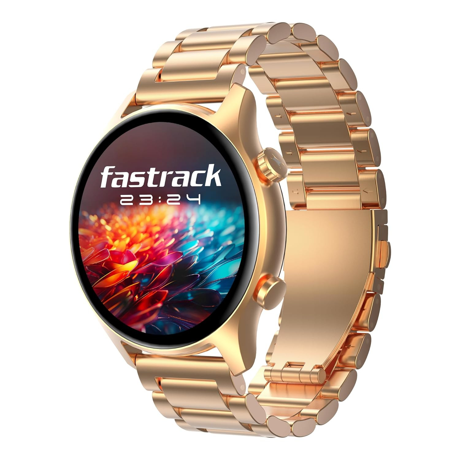 Fastrack Astor FR2 Pro Smartwatch with 143 AMOLED Display with 466  466 Pixel ResolutionSingleSync BT CallingAI Voice Assistant100 Sports Modes and WatchfacesUpto 5 Day BatteryIP68