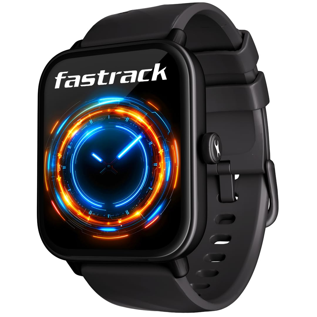 Fastrack Limitless Glide Advanced UltraVU HD Display Smart Watch BT Calling Advance Chipset 85 Sports Modes  Smartwatch Faces Voice Assistant 24  7 Health Suite IP67 Black