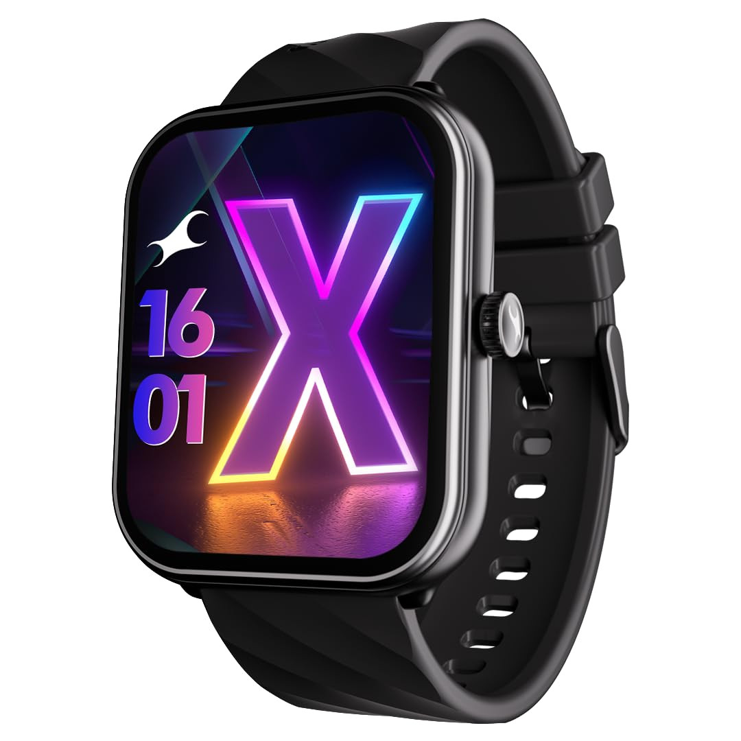 Fastrack Limitless XLarge 191 Hd Display700 Nits BrightnessSinglesync Bt CallingAdvanced Chipset100 Sports Modes  WatchfacesAuto Stress Monitor24X7 Hrm Ip68 Smartwatch Black
