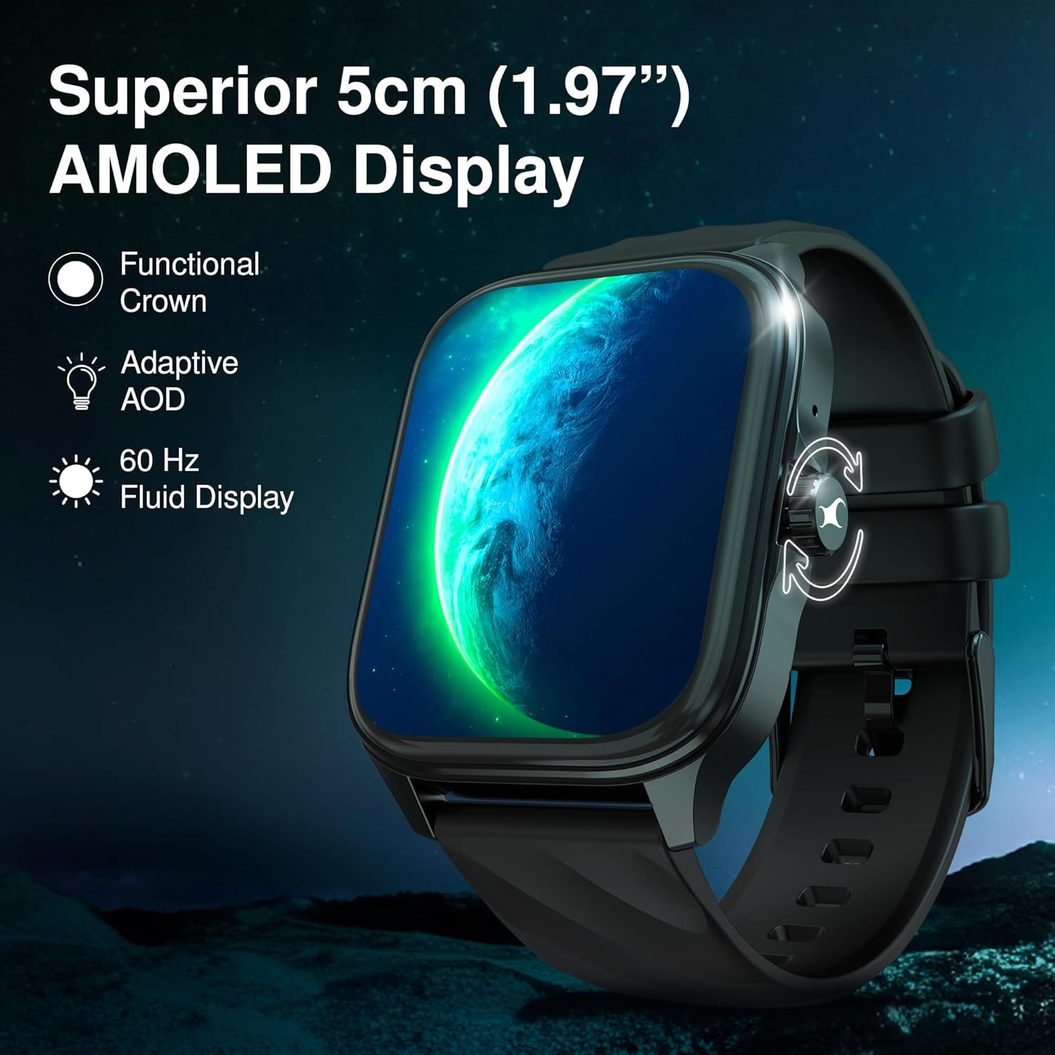 Fastrack New Astor Fs1 Pro SmartwatchLarge Super Amoled Display197 AodNextgen Chipset Lag FreeFast ExperienceFunctional CrownSinglesync Bt Calling100 Sports ModesWatchfacesIp68 Wine Red