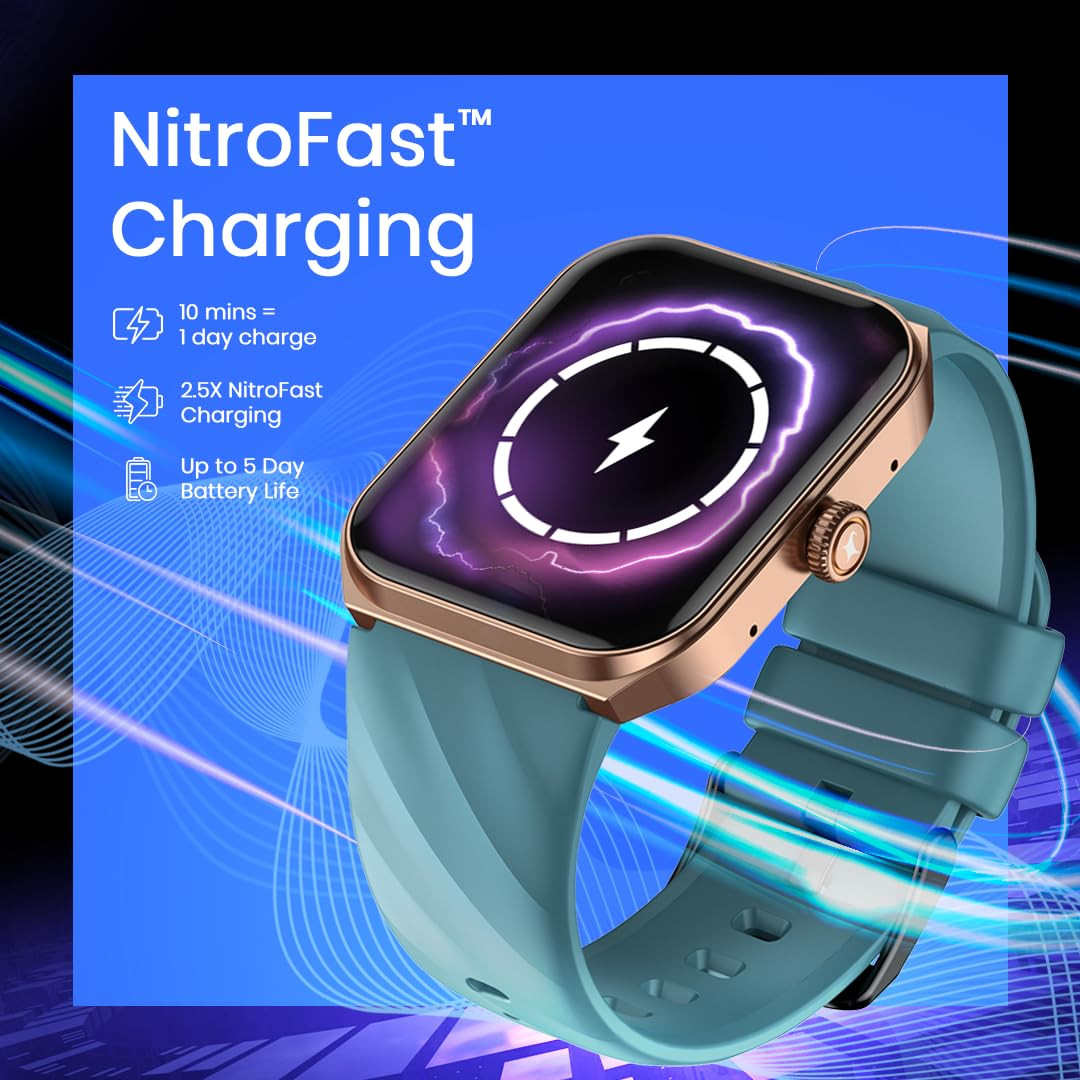 Fastrack New Limitless X2 Smartwatch191 UltraVU with Rotating Crown60 Hz Refresh RateAdvanced ChipsetSingleSync BT CallingNitroFast Charge100 Sports Mode  WatchfacesUpto 5 Day BatteryIP68