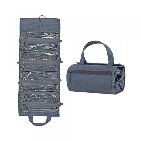 FATMUG Oxford 6 Cms Cosmetic Pouch (M_600152SWBGA1_Dark Grey)
