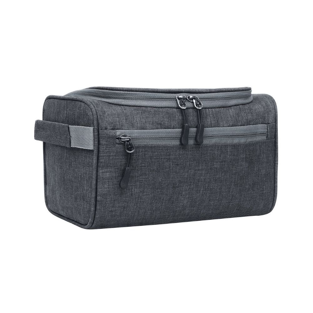 FATMUG Oxford 6 Cms Cosmetic Pouch (S_600131SWBGA1_Dark Grey)