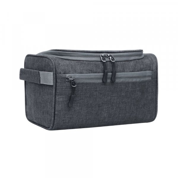 FATMUG Oxford 6 Cms Cosmetic Pouch (S_600131SWBGA1_Dark Grey)