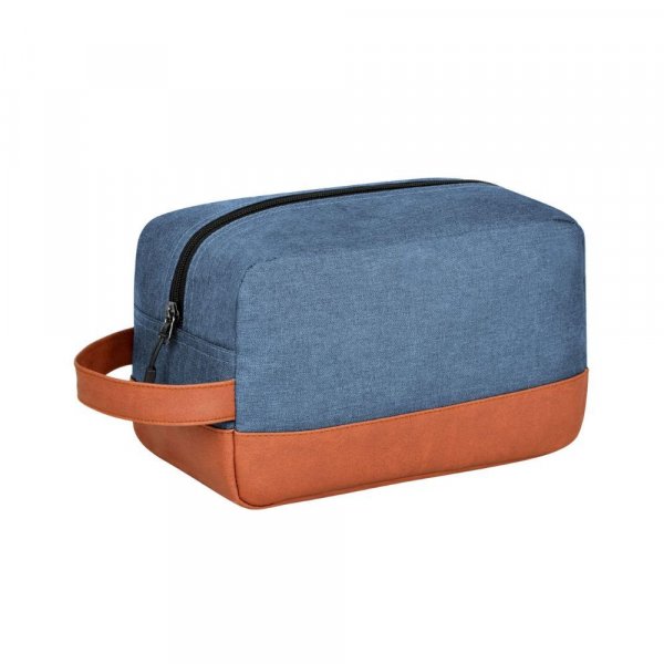 FATMUG Travel Bag -Toiletry Organizer Shaving Kit for Men - Cosmetics Pouch for Women - Navy Blue