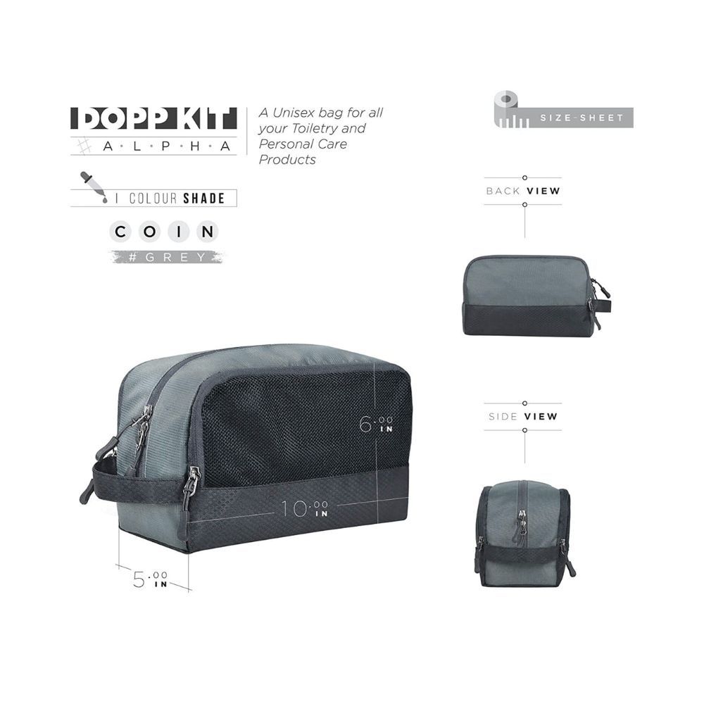 FATMUG Travel Toiletry Organizer Bag, Shaving Pouch