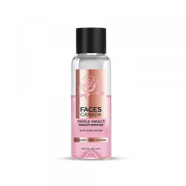 Fcae CandaTriple Impact Makeup Remover I Biphasic remover I With Rose Water I 3 in 1 I 120 ml