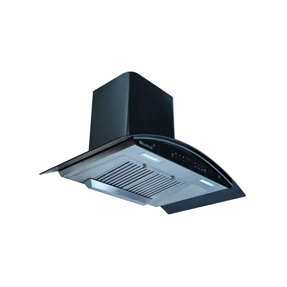Filter Wall Mounted Kitchen Chimney (Black)