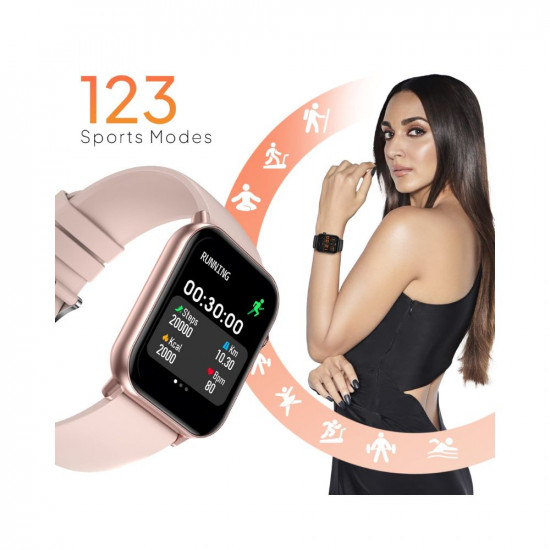 Fire-Boltt Ninja Fit Smartwatch Full Touch 1.69 & 120+ Sports Modes with IP68, Multi UI Screen, Over 100 Cloud Based Watch Faces, Built in Games (Beige)