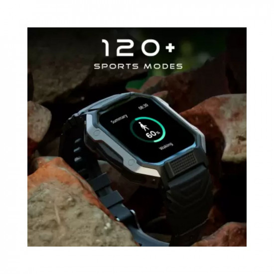 Fire-Boltt Shark 1.83'' Smartwatch with Rugged Outdoor Design, Bluetooth Calling Smartwatch (Black Strap, Free Size)